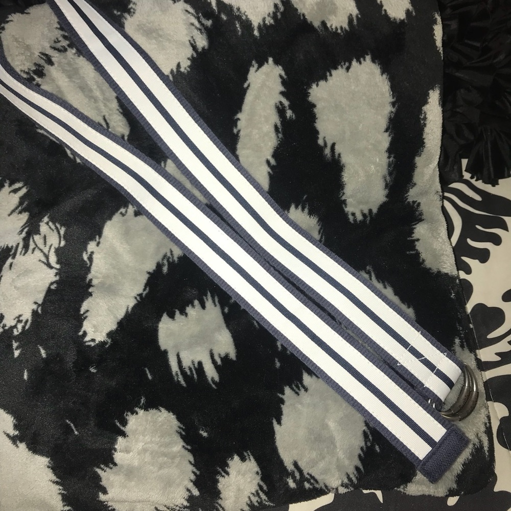 J. crew Navy blue stripe belt